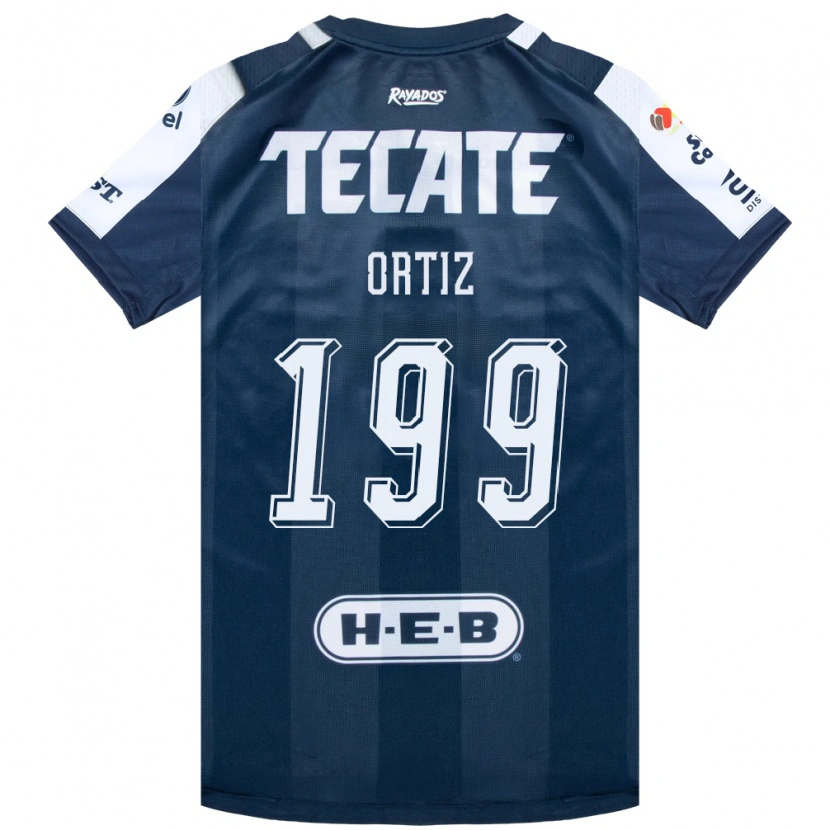 Danxen Kinderen Luis Ortiz #199 Inktblauw Wit Rood Thuisshirt Thuistenue 2026/27 T-Shirt