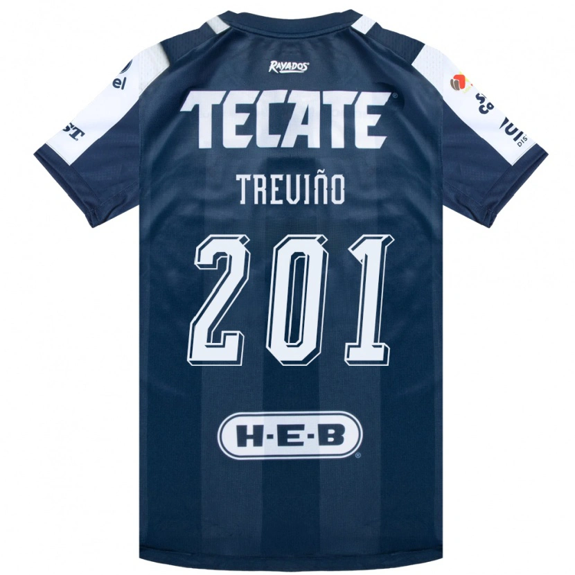 Danxen Kinderen José Treviño #201 Inktblauw Wit Rood Thuisshirt Thuistenue 2026/27 T-Shirt