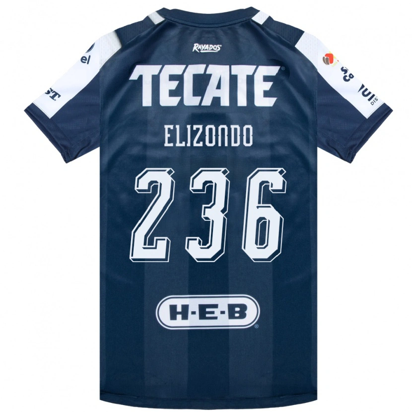 Danxen Kinderen Javier Elizondo #236 Inktblauw Wit Rood Thuisshirt Thuistenue 2026/27 T-Shirt