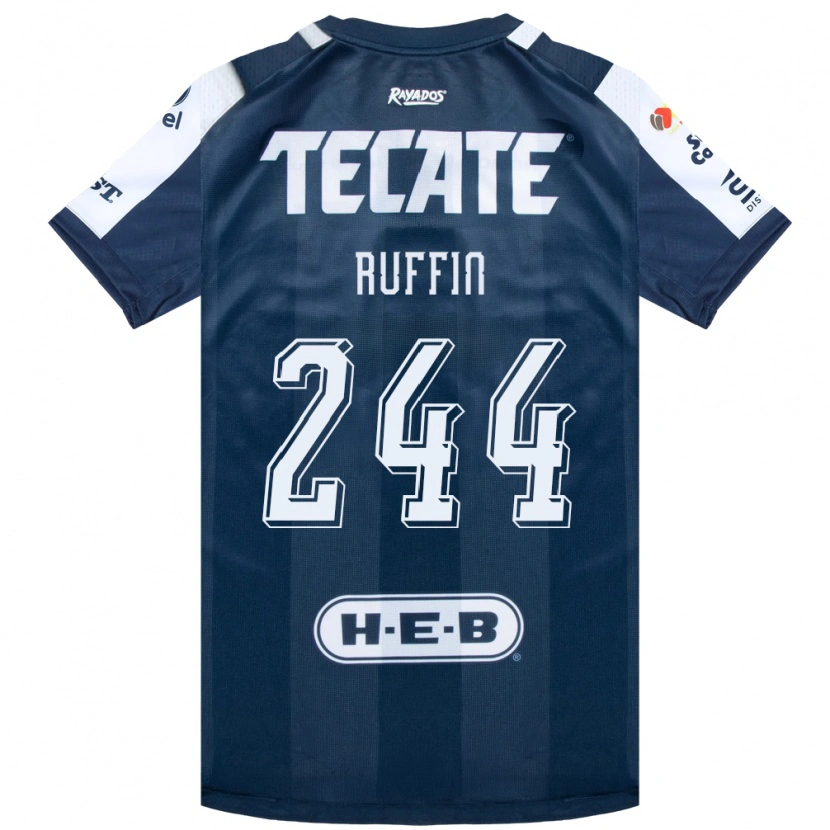 Danxen Kinderen Paxon Ruffin #244 Inktblauw Wit Rood Thuisshirt Thuistenue 2026/27 T-Shirt