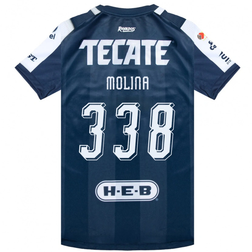 Danxen Kinderen Johann Molina #338 Inktblauw Wit Rood Thuisshirt Thuistenue 2026/27 T-Shirt