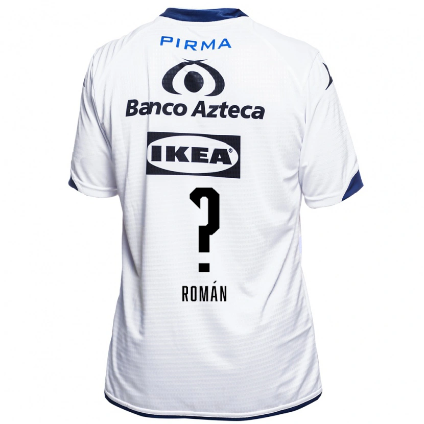 Danxen Kinderen Santiago Román #0 Wit Zwart Blauw Thuisshirt Thuistenue 2026/27 T-Shirt