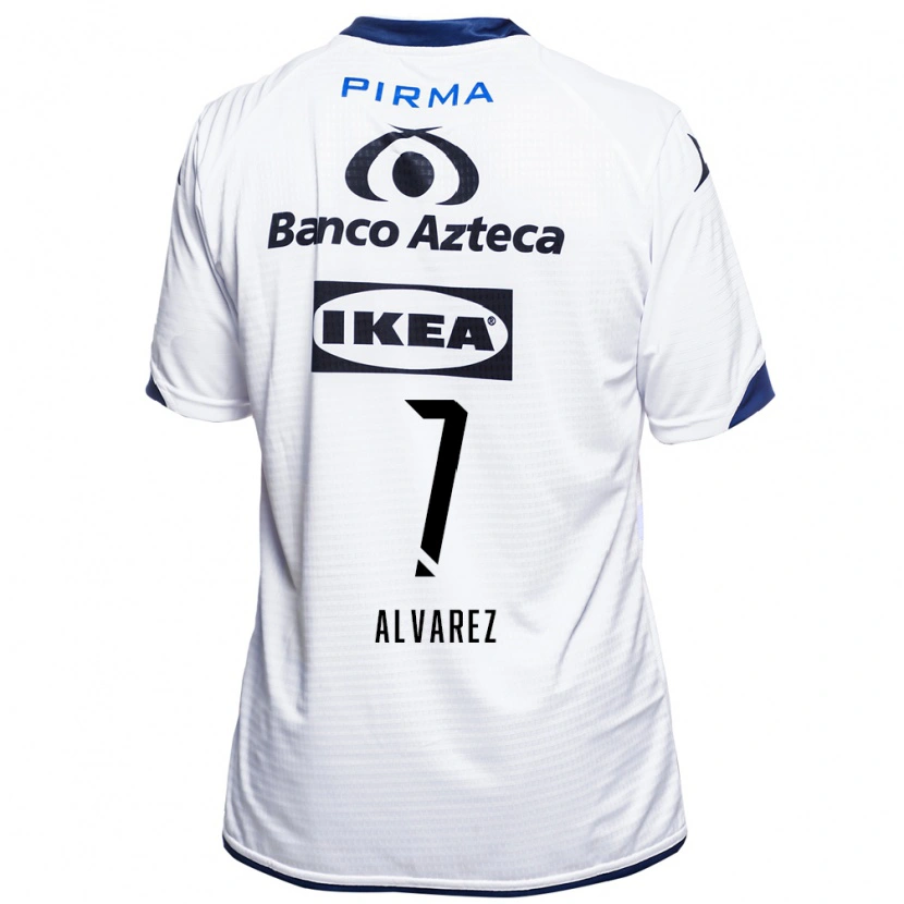 Danxen Kinderen Daniel Álvarez #7 Wit Zwart Blauw Thuisshirt Thuistenue 2026/27 T-Shirt
