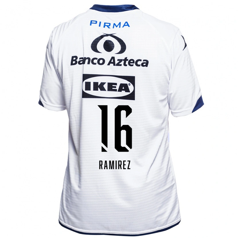 Danxen Kinderen Alonso Ramírez #16 Wit Zwart Blauw Thuisshirt Thuistenue 2026/27 T-Shirt