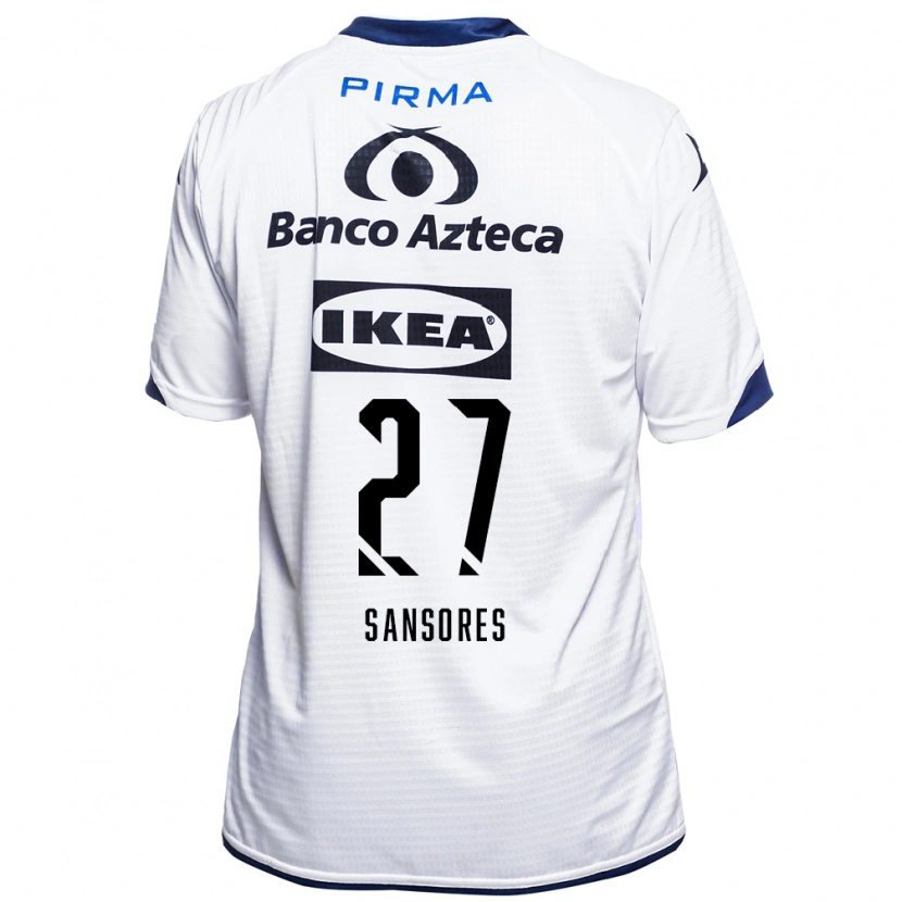 Danxen Kinderen Miguel Sansores #27 Wit Zwart Blauw Thuisshirt Thuistenue 2026/27 T-Shirt