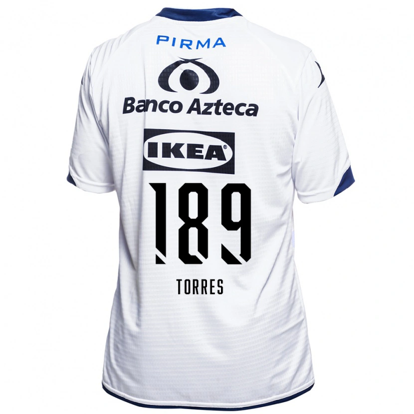 Danxen Kinderen Dylan Torres #189 Wit Zwart Blauw Thuisshirt Thuistenue 2026/27 T-Shirt