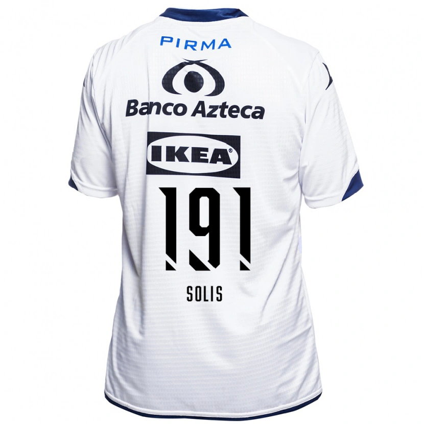 Danxen Kinderen César Solís #191 Wit Zwart Blauw Thuisshirt Thuistenue 2026/27 T-Shirt