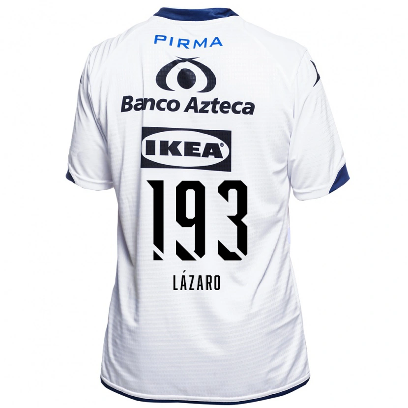 Danxen Kinderen Juan Lázaro #193 Wit Zwart Blauw Thuisshirt Thuistenue 2026/27 T-Shirt
