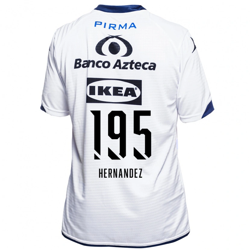 Danxen Kinderen Daniel Hernández #195 Wit Zwart Blauw Thuisshirt Thuistenue 2026/27 T-Shirt