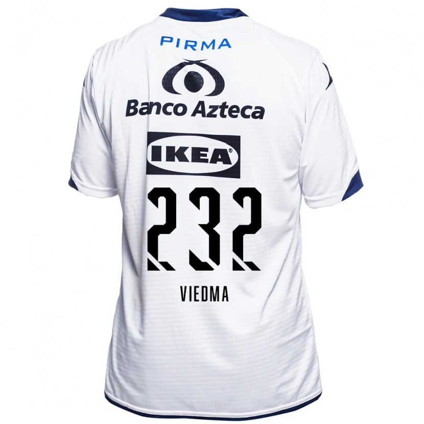 Danxen Kinderen Alvar Viedma #232 Wit Zwart Blauw Thuisshirt Thuistenue 2026/27 T-Shirt