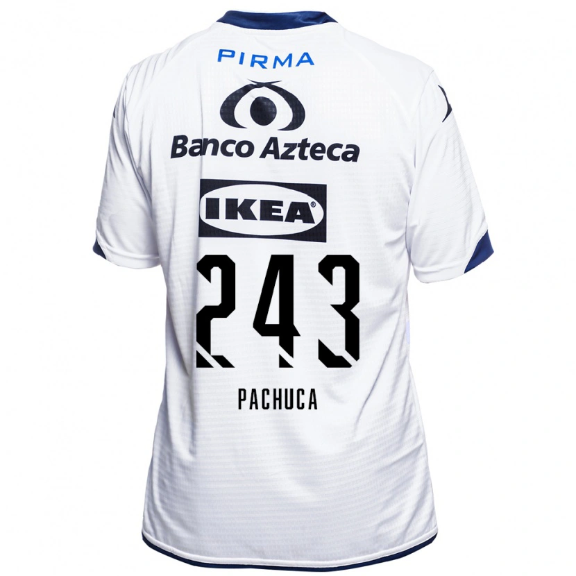 Danxen Kinderen Erick Pachuca #243 Wit Zwart Blauw Thuisshirt Thuistenue 2026/27 T-Shirt