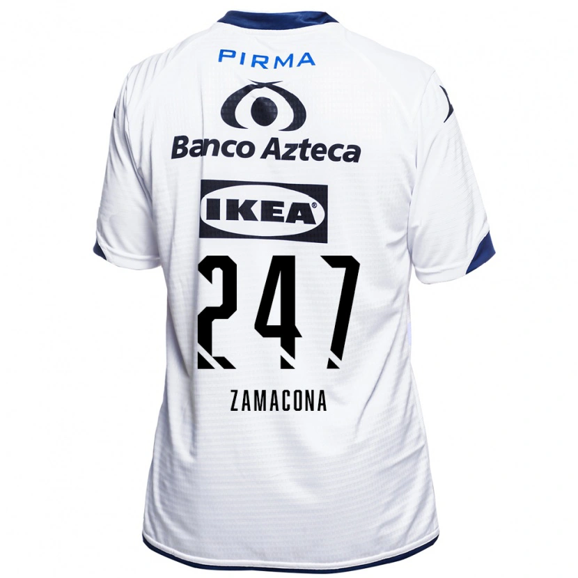 Danxen Kinderen Héctor Zamacona #247 Wit Zwart Blauw Thuisshirt Thuistenue 2026/27 T-Shirt