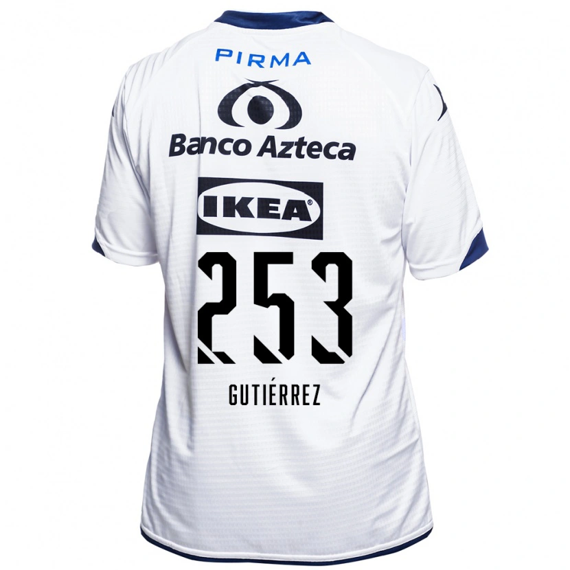 Danxen Kinderen Santiago Gutiérrez #253 Wit Zwart Blauw Thuisshirt Thuistenue 2026/27 T-Shirt