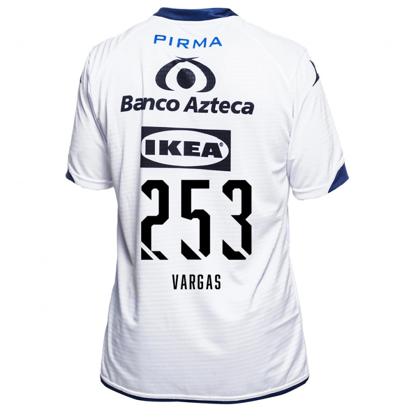 Danxen Kinderen Edwin Vargas #253 Wit Zwart Blauw Thuisshirt Thuistenue 2026/27 T-Shirt