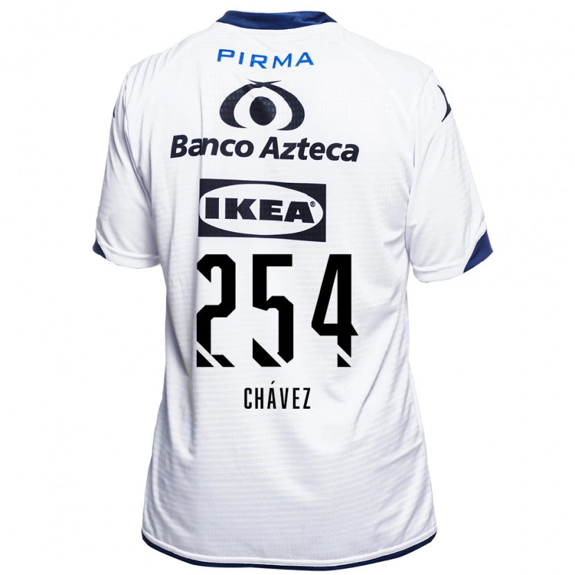 Danxen Kinderen José Chávez #254 Wit Zwart Blauw Thuisshirt Thuistenue 2026/27 T-Shirt