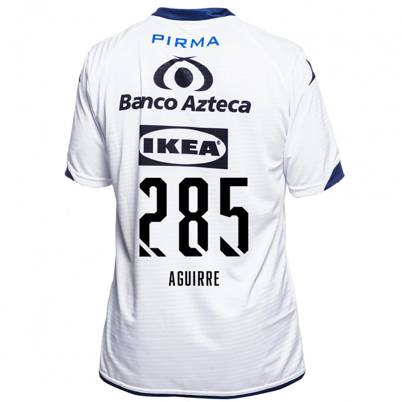 Danxen Kinderen Juan Aguirre #285 Wit Zwart Blauw Thuisshirt Thuistenue 2026/27 T-Shirt