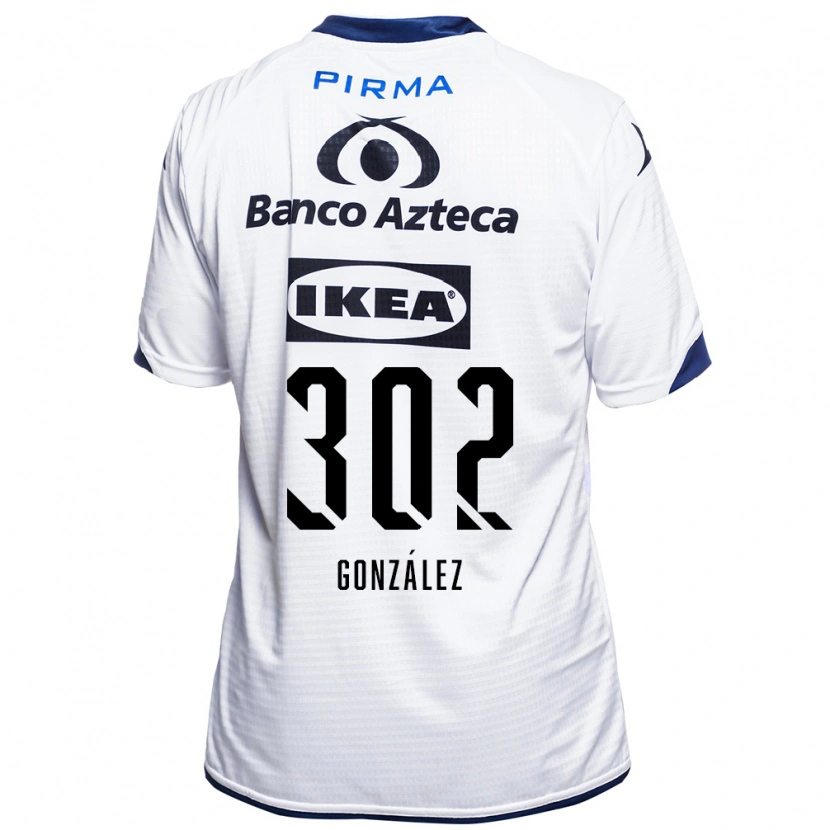 Danxen Kinderen Mateo González #302 Wit Zwart Blauw Thuisshirt Thuistenue 2026/27 T-Shirt