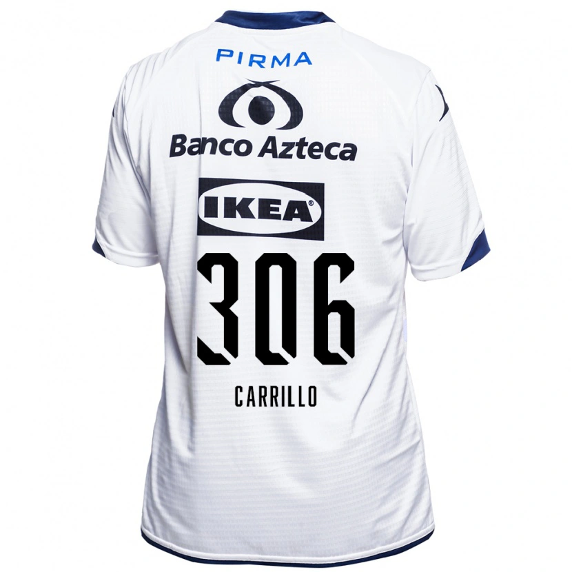 Danxen Kinderen Alejandro Carrillo #306 Wit Zwart Blauw Thuisshirt Thuistenue 2026/27 T-Shirt