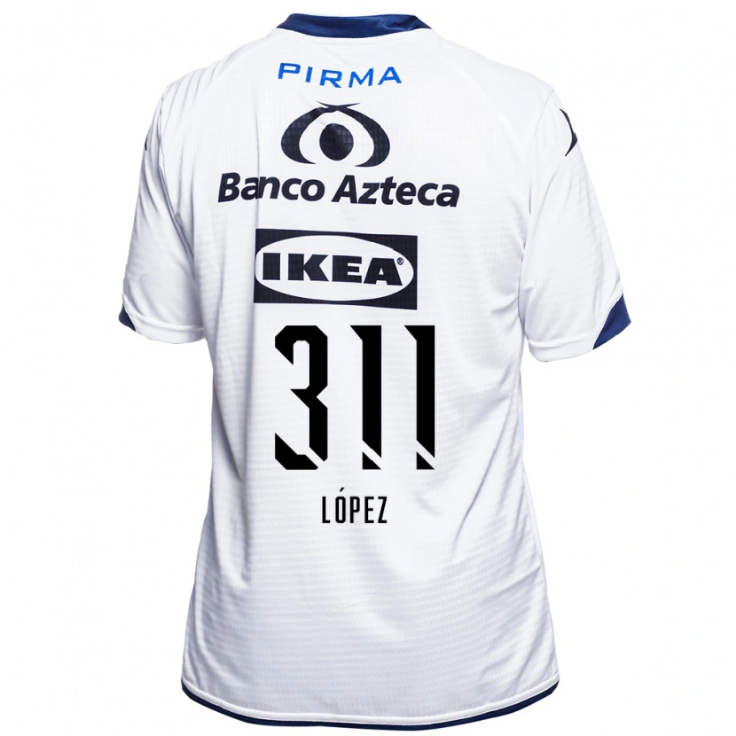 Danxen Kinderen Aldo López #311 Wit Zwart Blauw Thuisshirt Thuistenue 2026/27 T-Shirt
