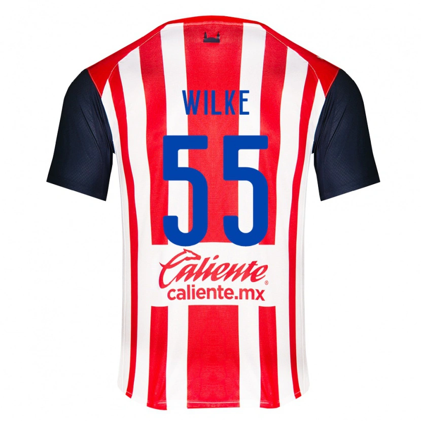 Danxen Kinderen Teun Wilke #55 Rood Zwart Wit Thuisshirt Thuistenue 2026/27 T-Shirt