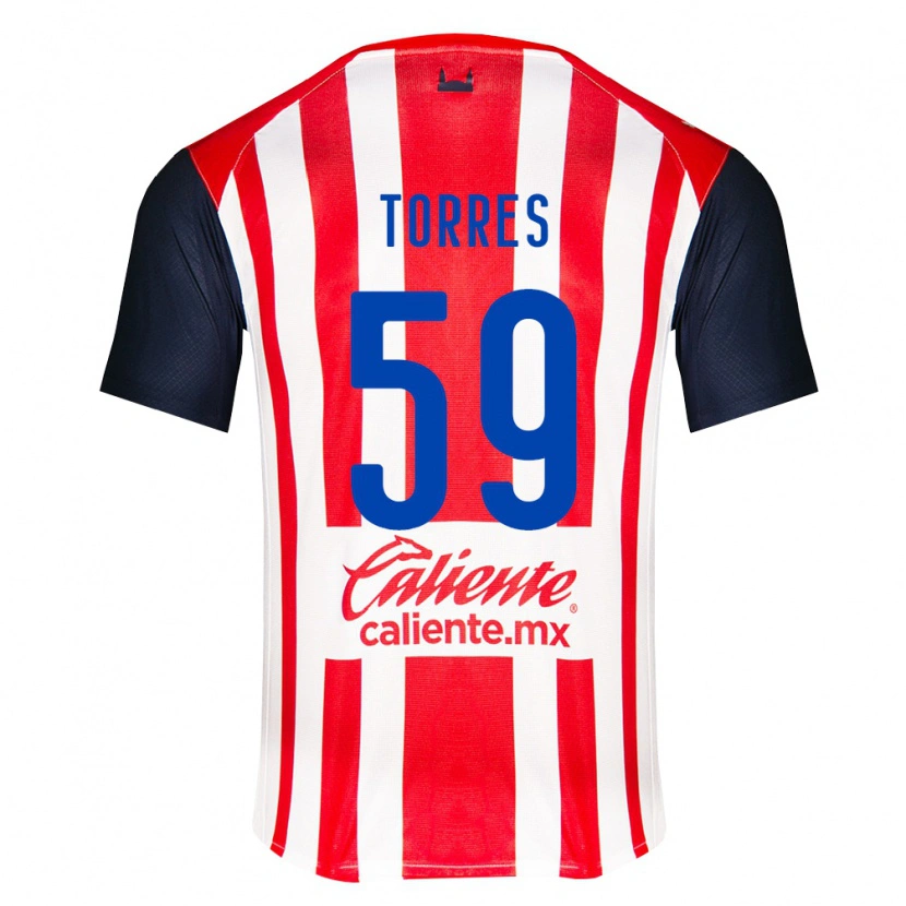 Danxen Kinderen Christian Torres #59 Rood Zwart Wit Thuisshirt Thuistenue 2026/27 T-Shirt