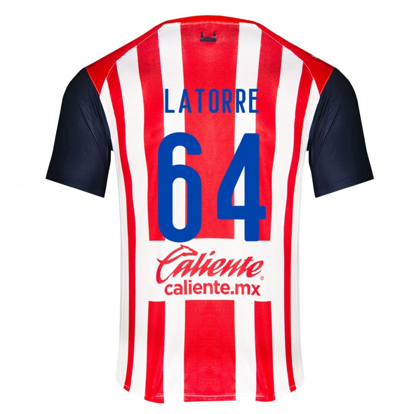 Danxen Kinderen Diego Latorre #64 Rood Zwart Wit Thuisshirt Thuistenue 2026/27 T-Shirt