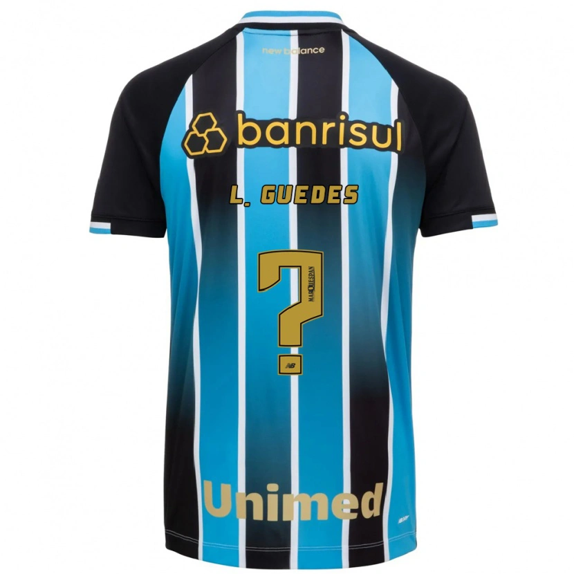 Danxen Kinderen Luis Guedes #0 Blauw Bruin Zwart Thuisshirt Thuistenue 2026/27 T-Shirt