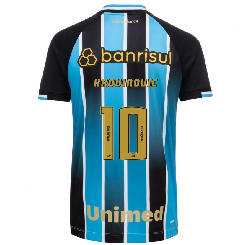 Danxen Kinderen Filip Krovinovic #10 Blauw Bruin Zwart Thuisshirt Thuistenue 2026/27 T-Shirt