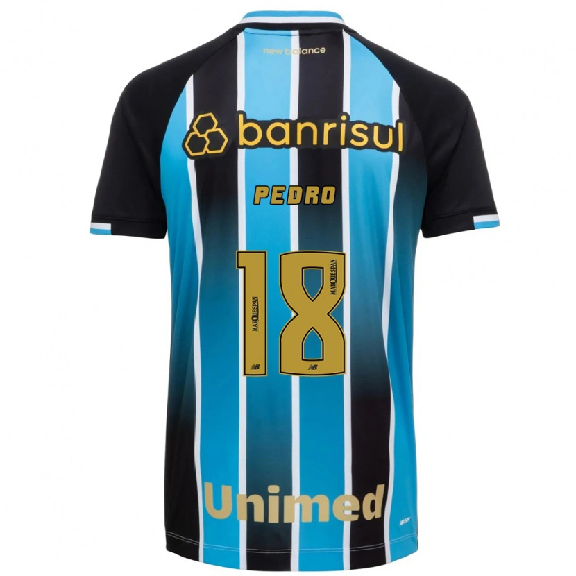 Danxen Kinderen João Pedro #18 Blauw Bruin Zwart Thuisshirt Thuistenue 2026/27 T-Shirt