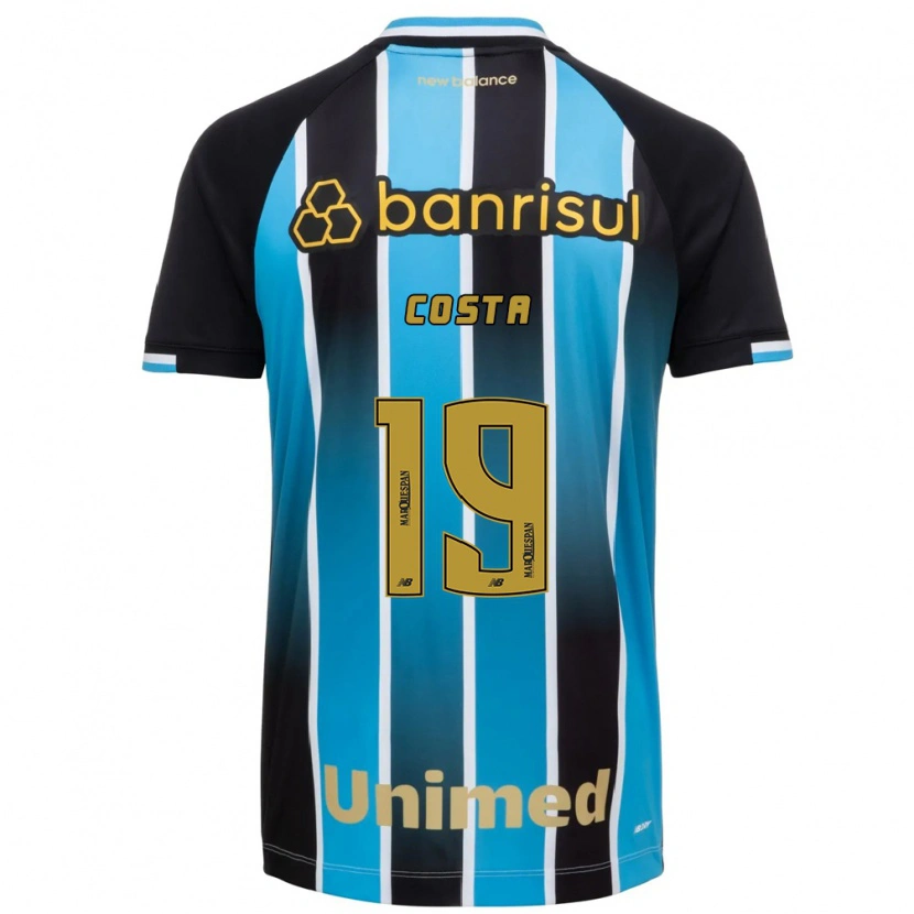 Danxen Kinderen Diego Costa #19 Blauw Bruin Zwart Thuisshirt Thuistenue 2026/27 T-Shirt