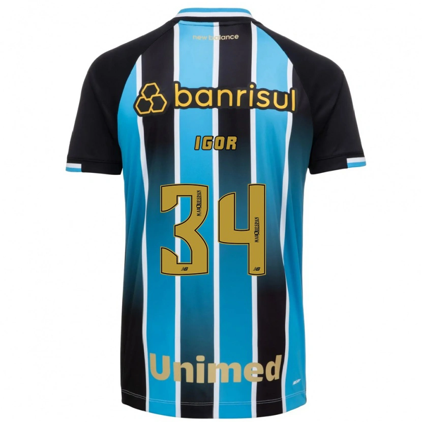Danxen Kinderen Igor #34 Blauw Bruin Zwart Thuisshirt Thuistenue 2026/27 T-Shirt