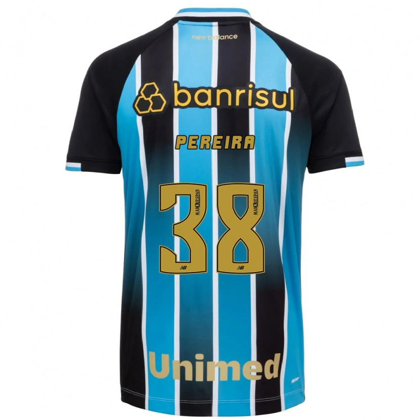 Danxen Kinderen Leo Pereira #38 Blauw Bruin Zwart Thuisshirt Thuistenue 2026/27 T-Shirt
