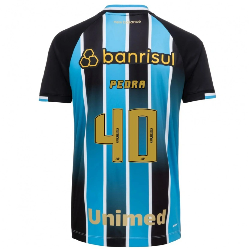 Danxen Kinderen Duda Pedra #40 Blauw Bruin Zwart Thuisshirt Thuistenue 2026/27 T-Shirt
