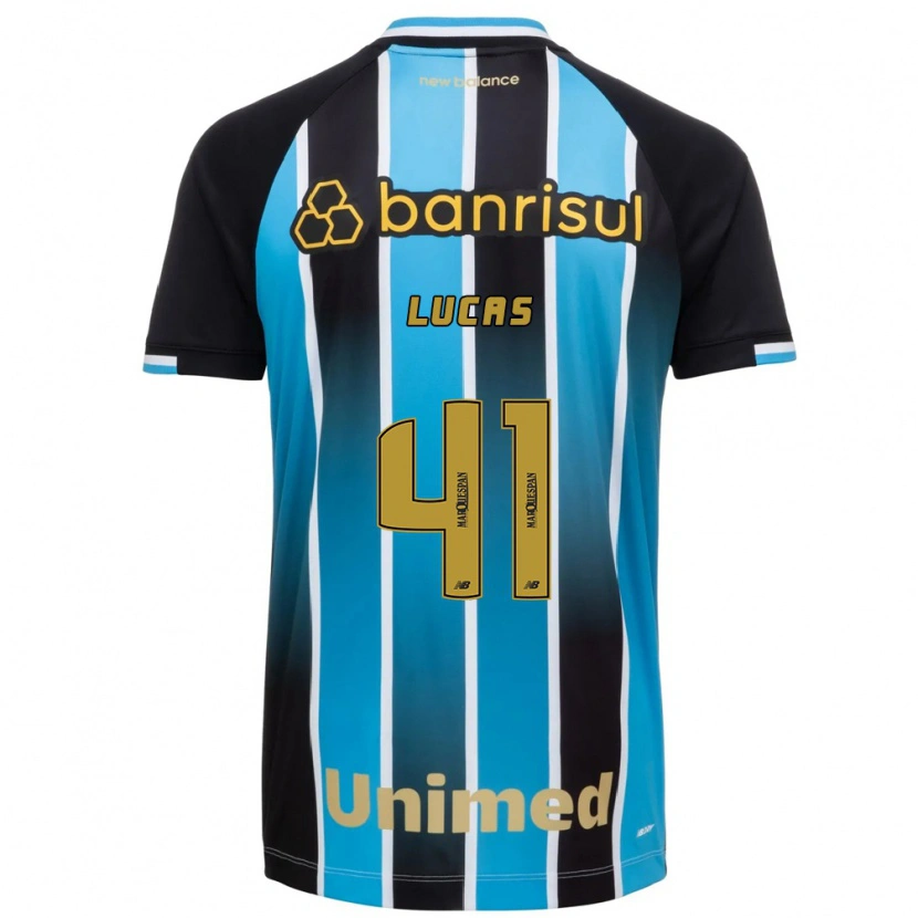 Danxen Kinderen Pedro Lucas #41 Blauw Bruin Zwart Thuisshirt Thuistenue 2026/27 T-Shirt