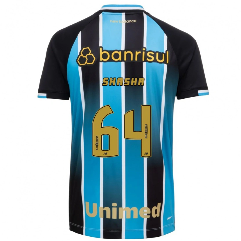 Danxen Kinderen Shashá #64 Blauw Bruin Zwart Thuisshirt Thuistenue 2026/27 T-Shirt
