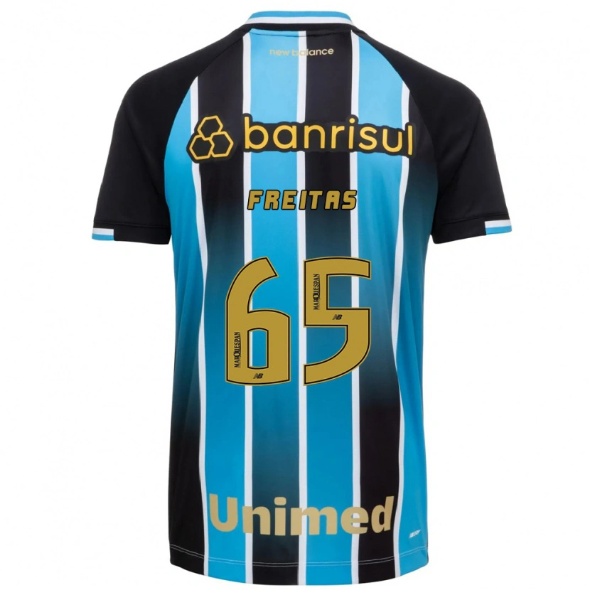 Danxen Kinderen Riquelme Freitas Dos Santos #65 Blauw Bruin Zwart Thuisshirt Thuistenue 2026/27 T-Shirt