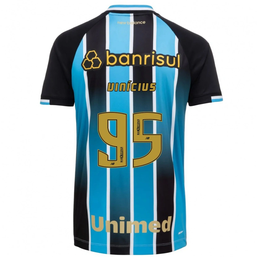 Danxen Kinderen Carlos Vinícius #95 Blauw Bruin Zwart Thuisshirt Thuistenue 2026/27 T-Shirt