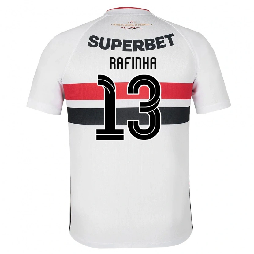 Danxen Kinderen Rafinha #13 Wit Rood Zwart Thuisshirt Thuistenue 2026/27 T-Shirt