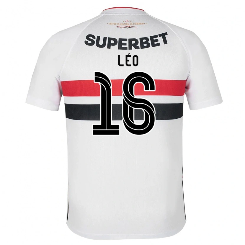 Danxen Kinderen Leo #16 Wit Rood Zwart Thuisshirt Thuistenue 2026/27 T-Shirt