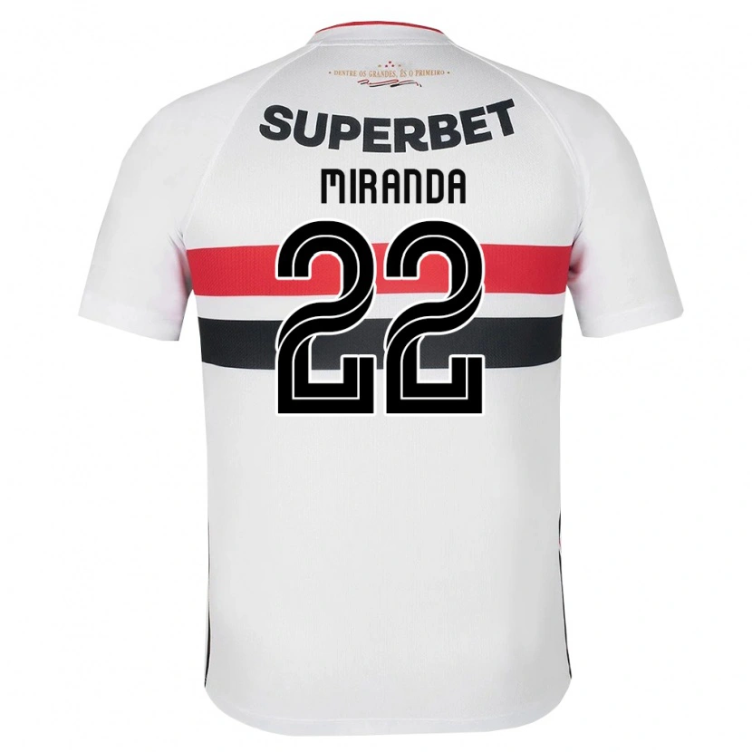Danxen Kinderen Miranda #22 Wit Rood Zwart Thuisshirt Thuistenue 2026/27 T-Shirt