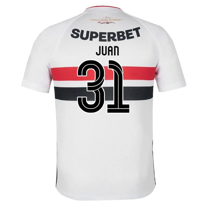 Danxen Kinderen Juan #31 Wit Rood Zwart Thuisshirt Thuistenue 2026/27 T-Shirt