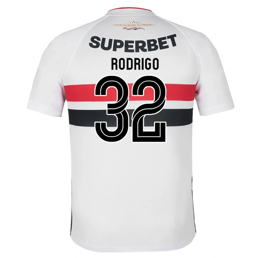 Danxen Kinderen Rodrigo #32 Wit Rood Zwart Thuisshirt Thuistenue 2026/27 T-Shirt
