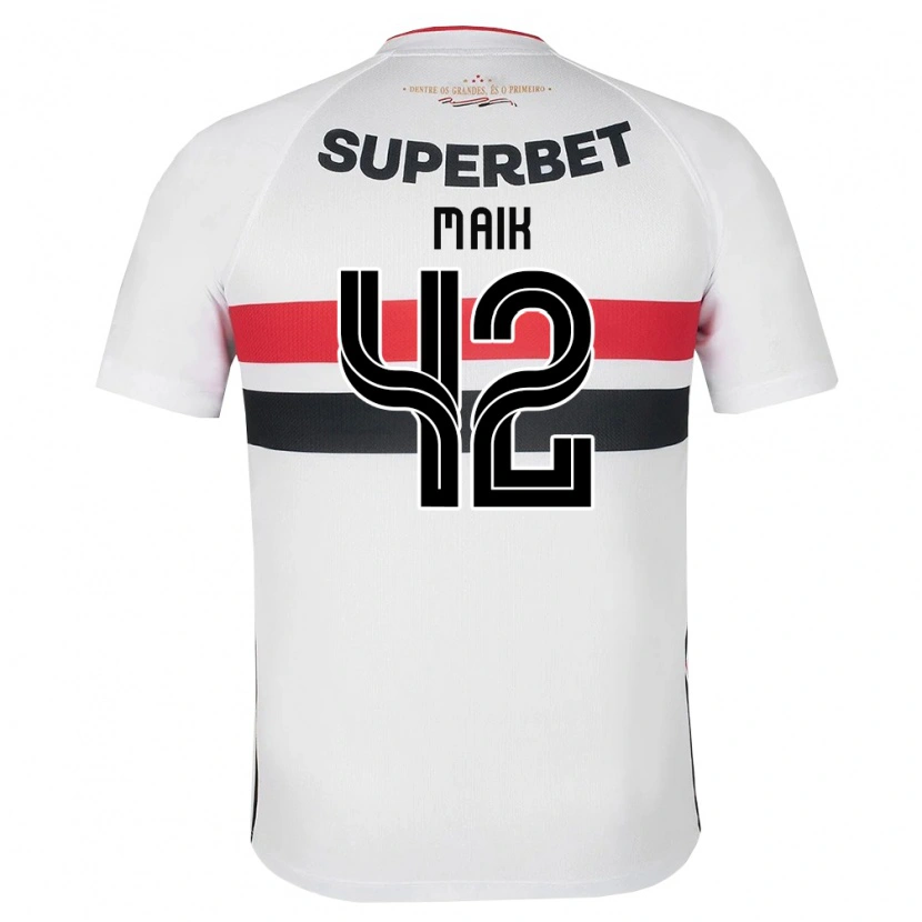 Danxen Kinderen Maik Gomes Viegas #42 Wit Rood Zwart Thuisshirt Thuistenue 2026/27 T-Shirt