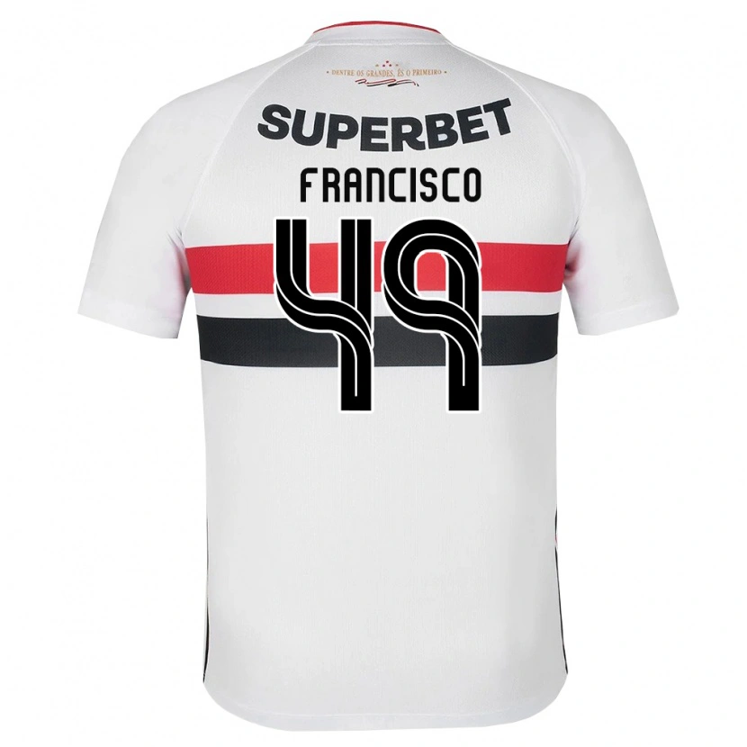 Danxen Kinderen Ryan Francisco #49 Wit Rood Zwart Thuisshirt Thuistenue 2026/27 T-Shirt