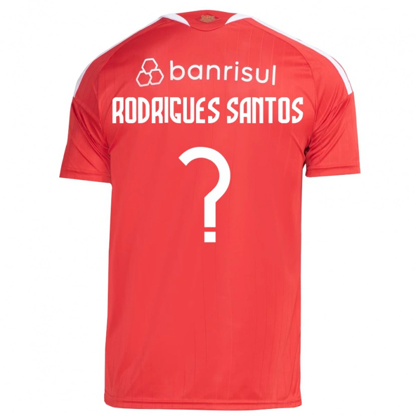 Danxen Kinderen Richard Rodrigues Santos #0 Rood Wit Thuisshirt Thuistenue 2026/27 T-Shirt