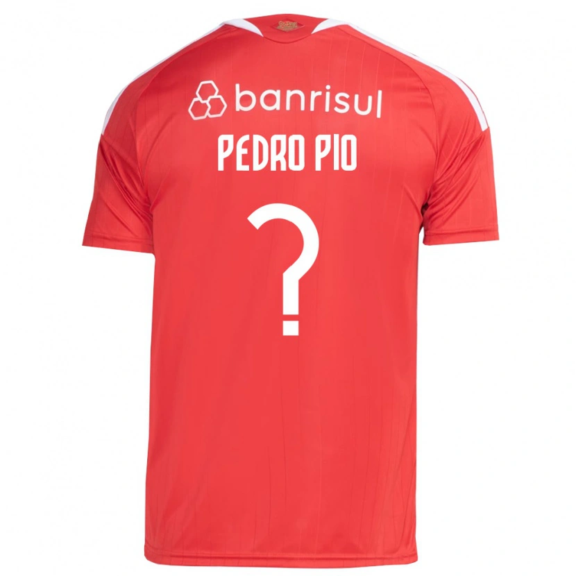 Danxen Kinderen Pedro Pio #0 Rood Wit Thuisshirt Thuistenue 2026/27 T-Shirt