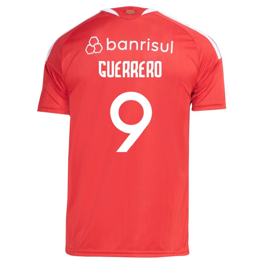 Danxen Kinderen Paolo Guerrero #9 Rood Wit Thuisshirt Thuistenue 2026/27 T-Shirt