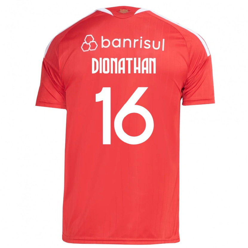 Danxen Kinderen Dionathan De Lima Dos Santos #16 Rood Wit Thuisshirt Thuistenue 2026/27 T-Shirt