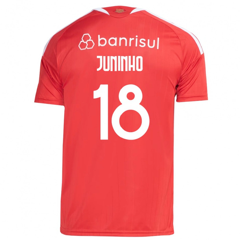 Danxen Kinderen Juninho #18 Rood Wit Thuisshirt Thuistenue 2026/27 T-Shirt