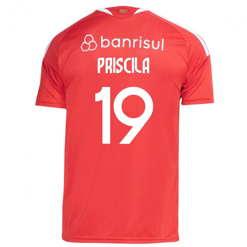 Danxen Kinderen Priscila #19 Rood Wit Thuisshirt Thuistenue 2026/27 T-Shirt